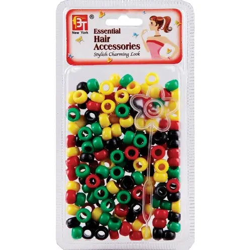 Round Beads - Small - Afro Assorted