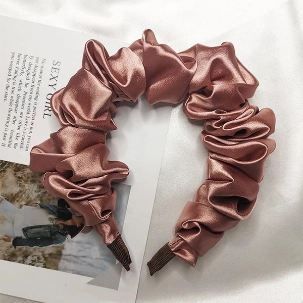 Satin Ruched Headbands