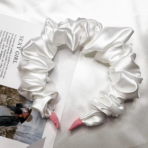 Satin Ruched Headbands