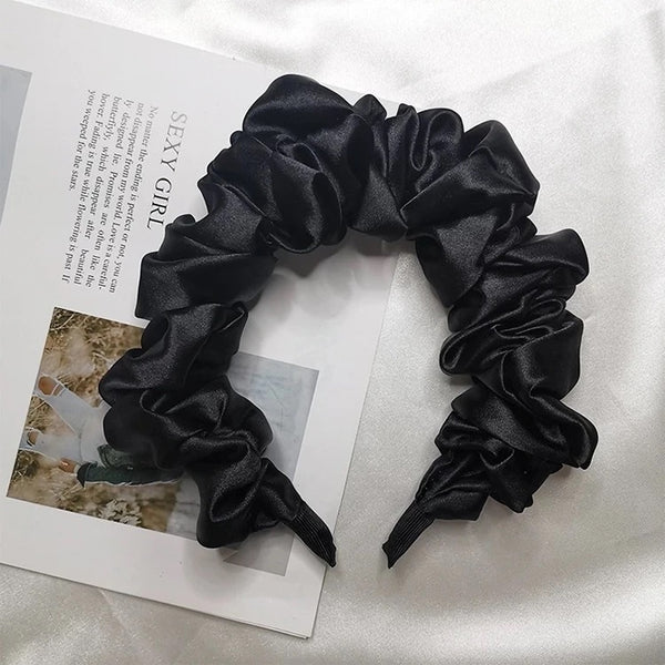 Satin Ruched Headbands